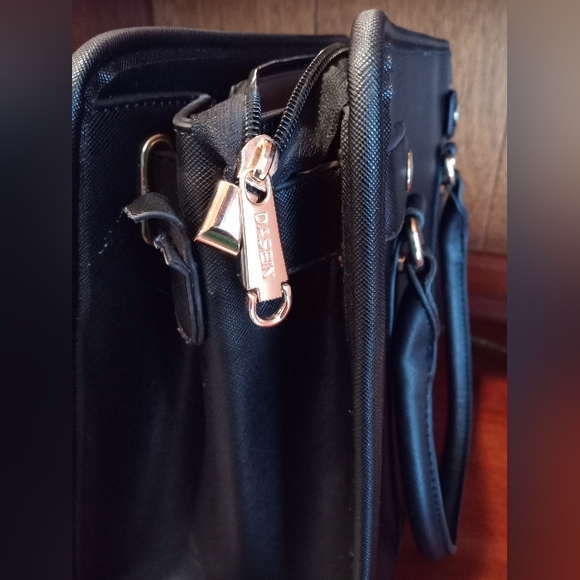 👜 Dasein Purse - large tote black and grey with silver - Picture 6 of 11